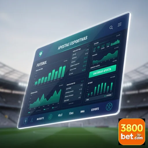 Interface do aplicativo 3800bet com design moderno